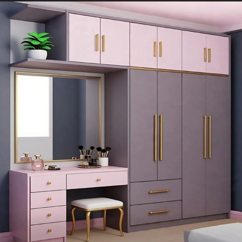 wooden wardrobe